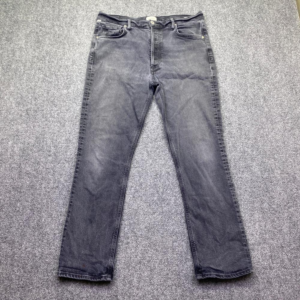 Citizens of Humanity Charlotte High Rise Straight Leg Jeans Faded Black Sz 31
